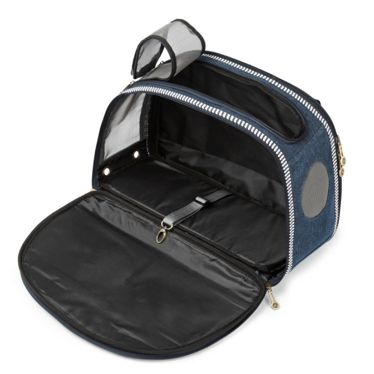 Denim Pet Carrier Travel Ready 👖