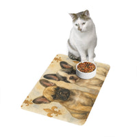 Pet Food Mat (12x18) - French Bulldog puppies