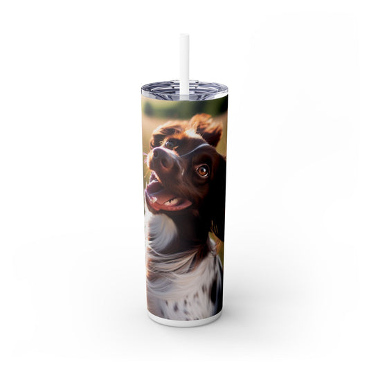 Small Munsterlander Tumbler with Straw, 20oz