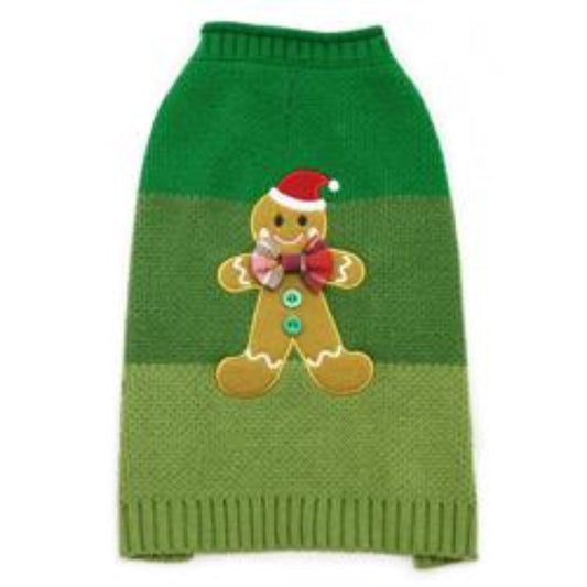 Gingerbread Man Pet Sweater