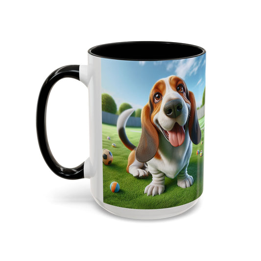 Basset Hound Accent Coffee Mug - Perfect Gift for Dog Lovers