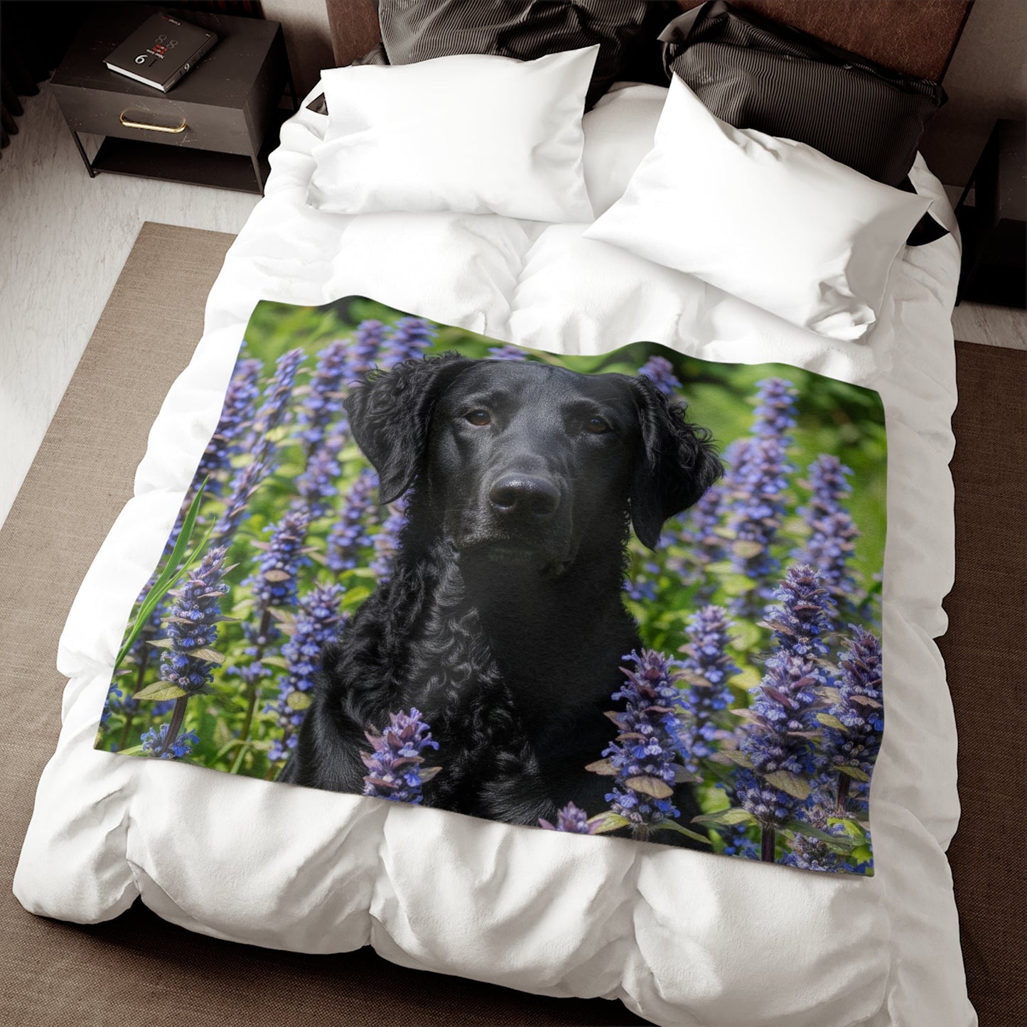 Curly Coated Retriever Sweatshirt Blanket