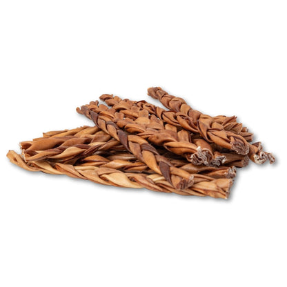 Braided Collagen Sticks Dog Chews 12 Inch 4 Pack 🦴