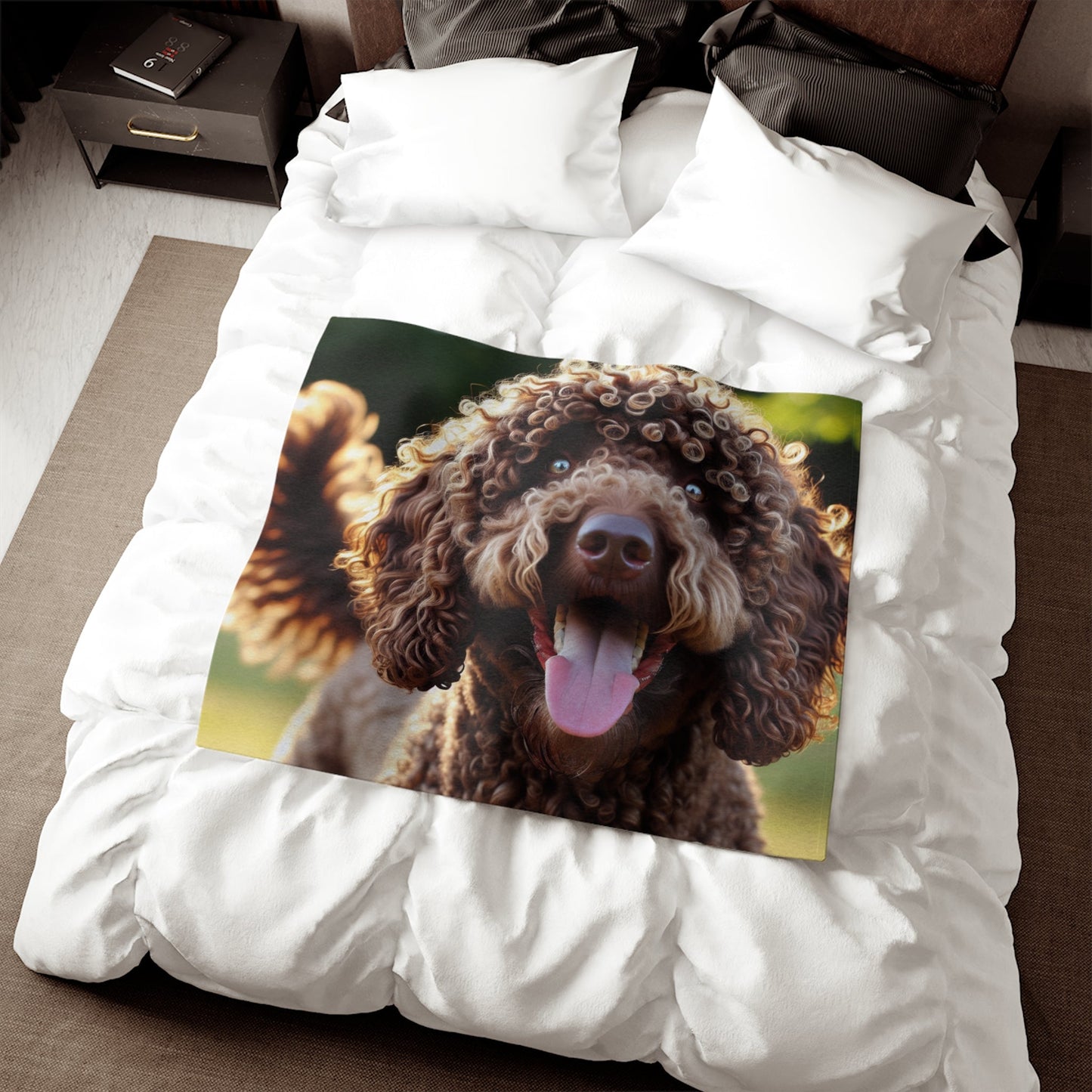 Curly Coated Retriever Sweatshirt Blanket