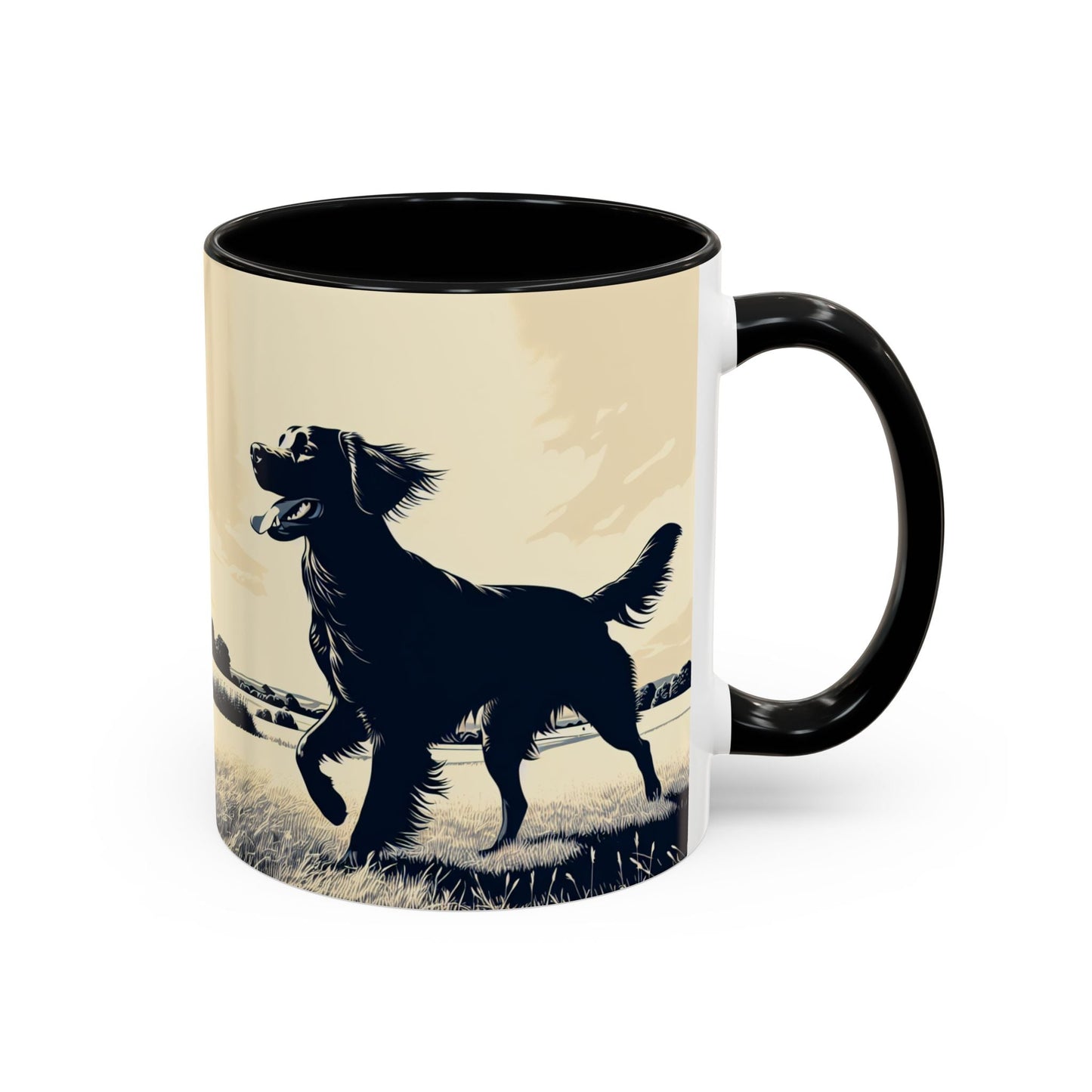 Flat Coated Retriever Accent Coffee Mug - Perfect Gift for