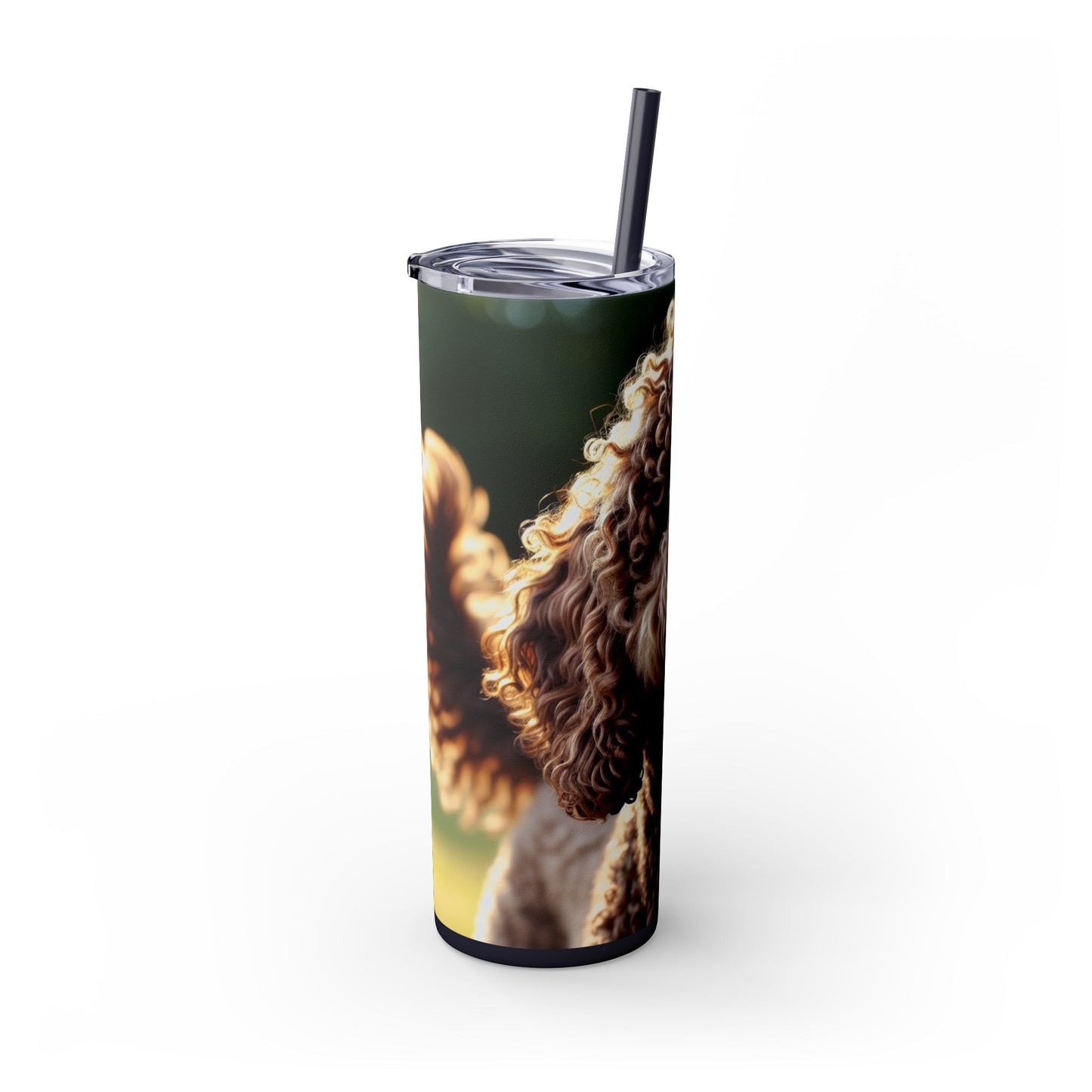Curly Coated Retriever Tumbler with Straw, 20oz