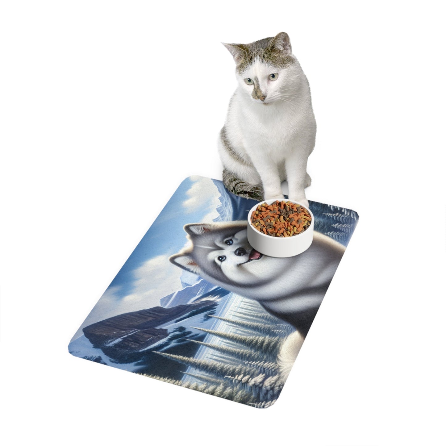 Pet Food Mat (12x18) - Canadian Eskimo Dog