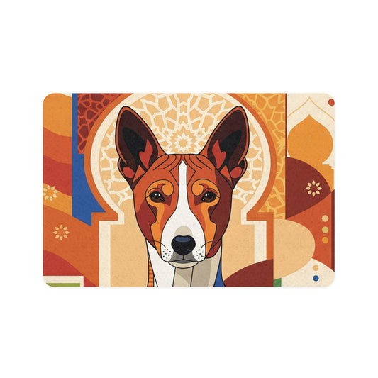 Pet Food Mat (12x18) - Basenji