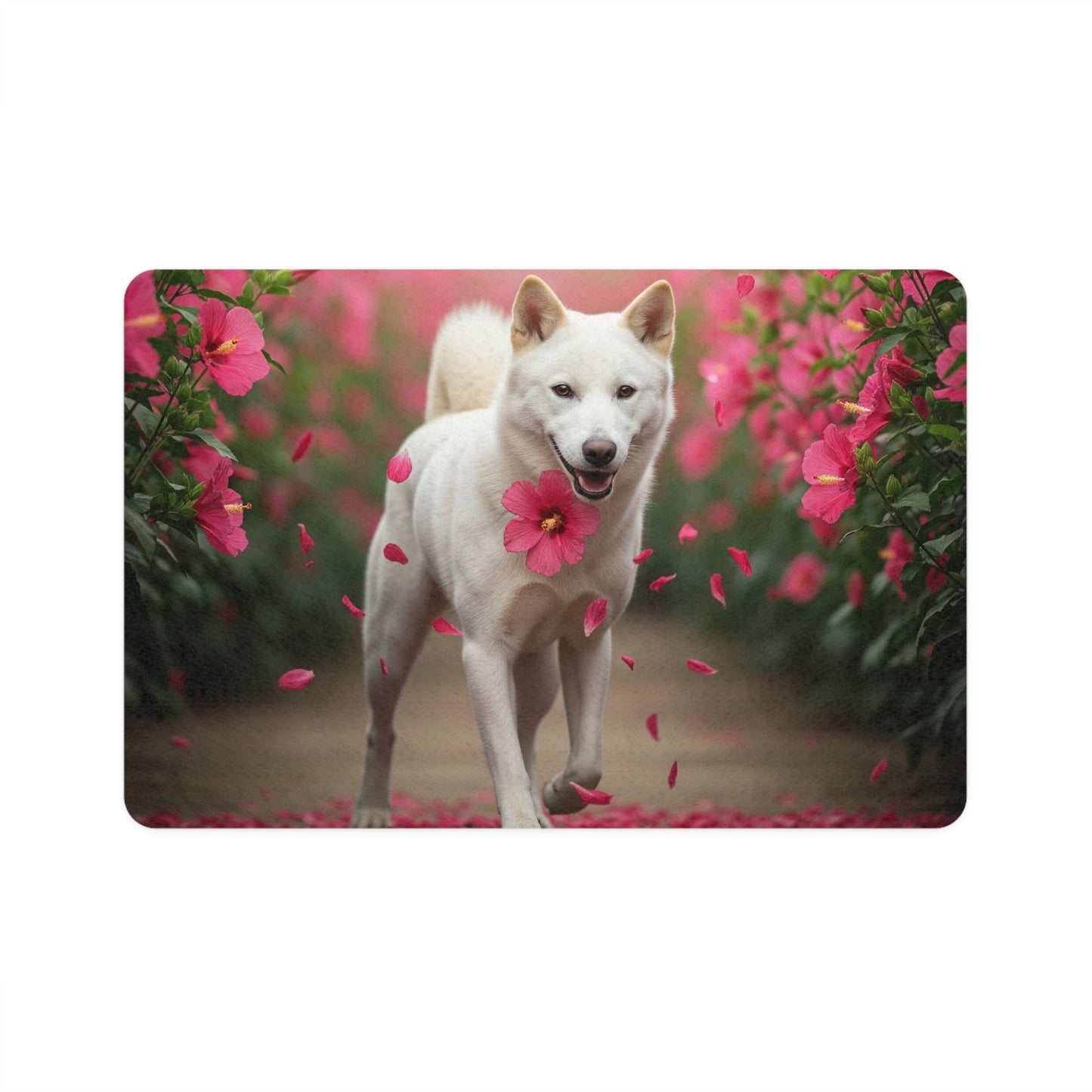 Pet Food Mat (12x18) - Korean Jindo Dog