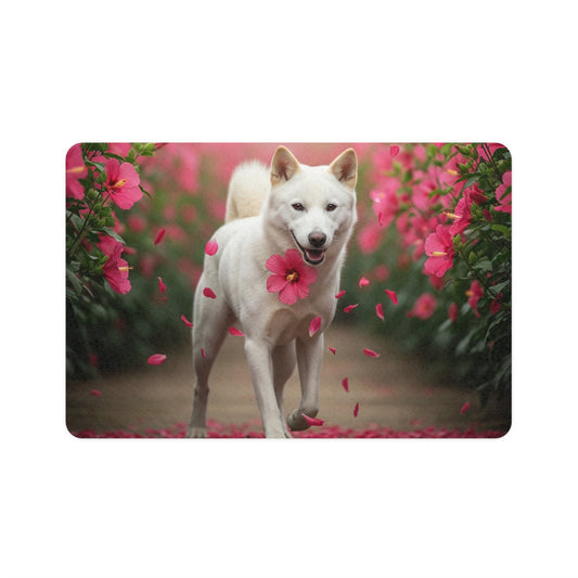 Pet Food Mat (12x18) - Korean Jindo Dog