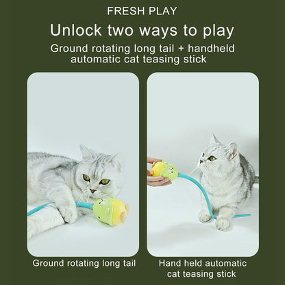 Cat Boredom And Automatically Rotates Rubber Resistant Toy