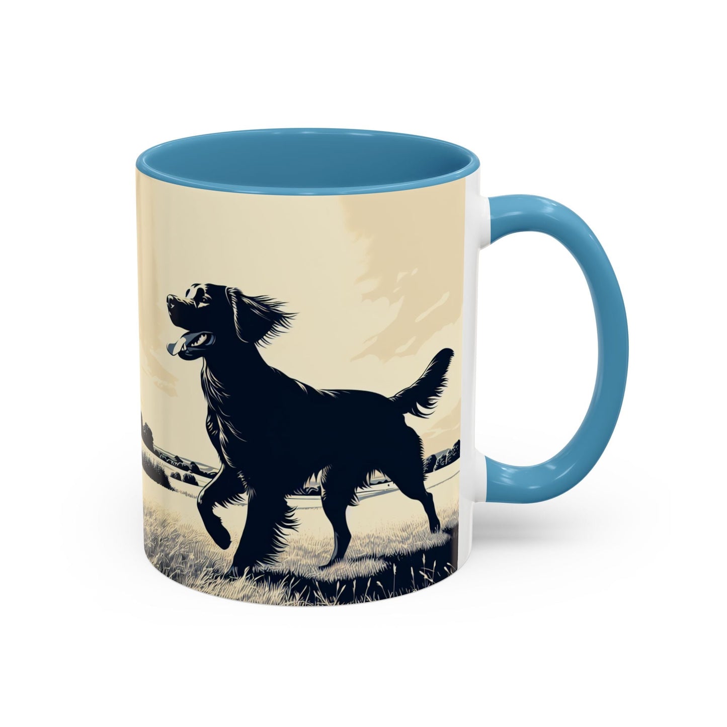 Flat Coated Retriever Accent Coffee Mug - Perfect Gift for