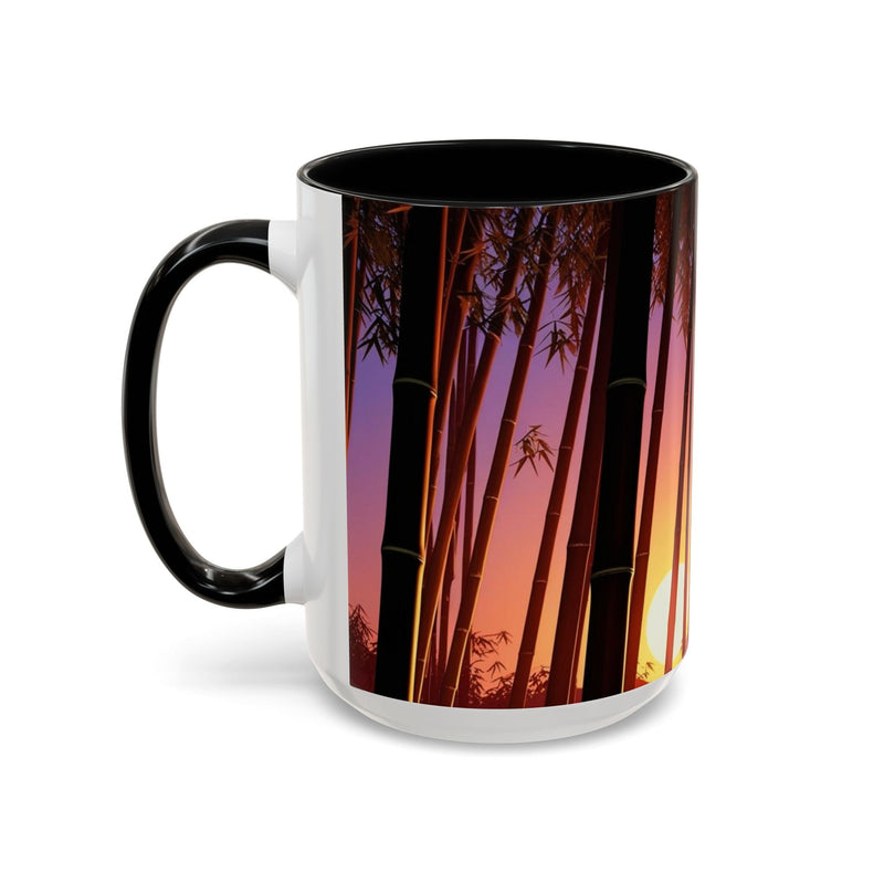Bamboo Forest Sunrise Accent Coffee Mug - Perfect Gift for Dog Lovers