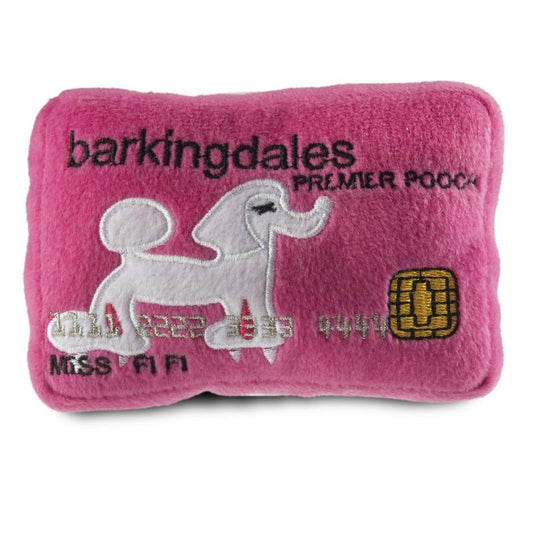 Barkingdales Credit Card Plush Squeak Dog Toy