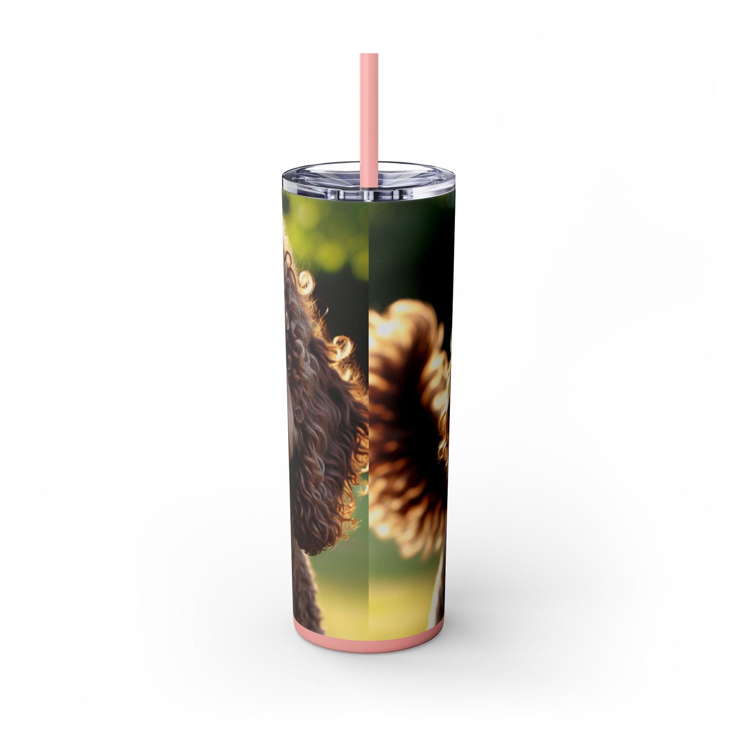 Curly Coated Retriever Tumbler with Straw, 20oz