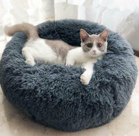 Round Small Dog Plush Bed
