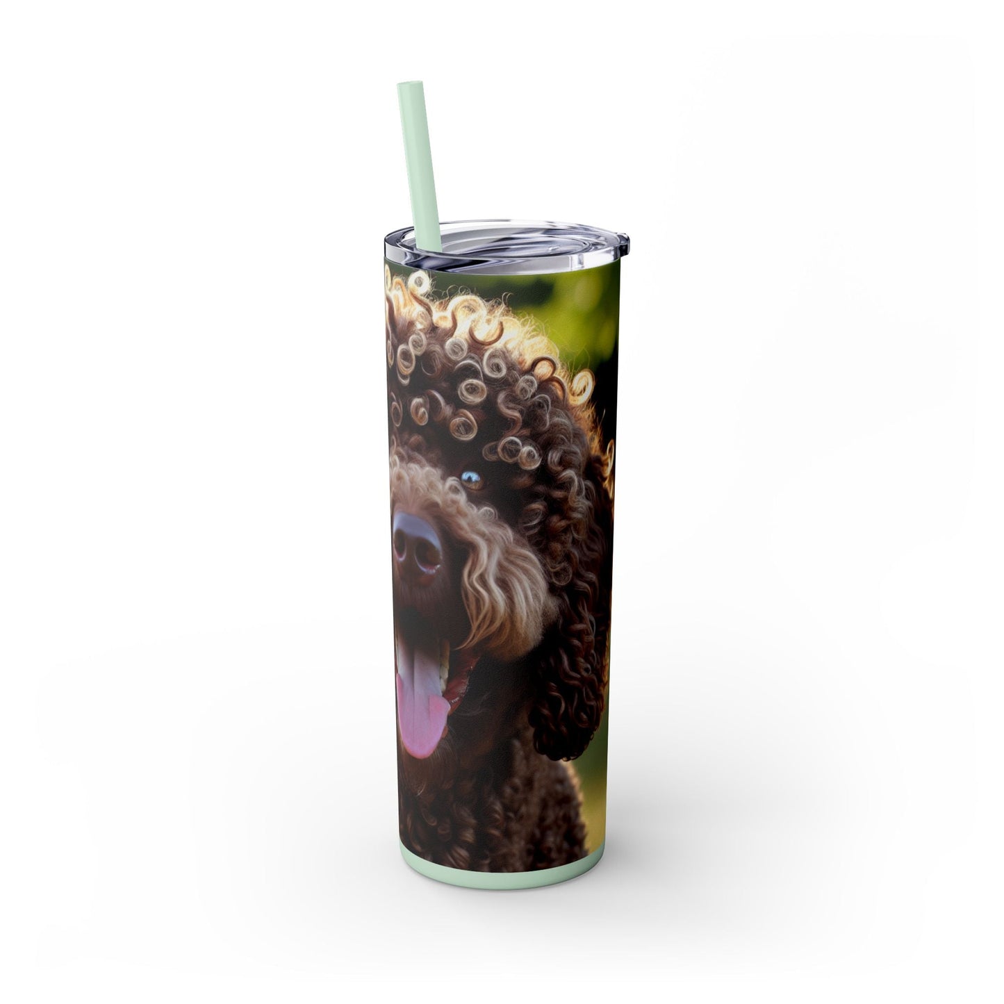 Curly Coated Retriever Tumbler with Straw, 20oz