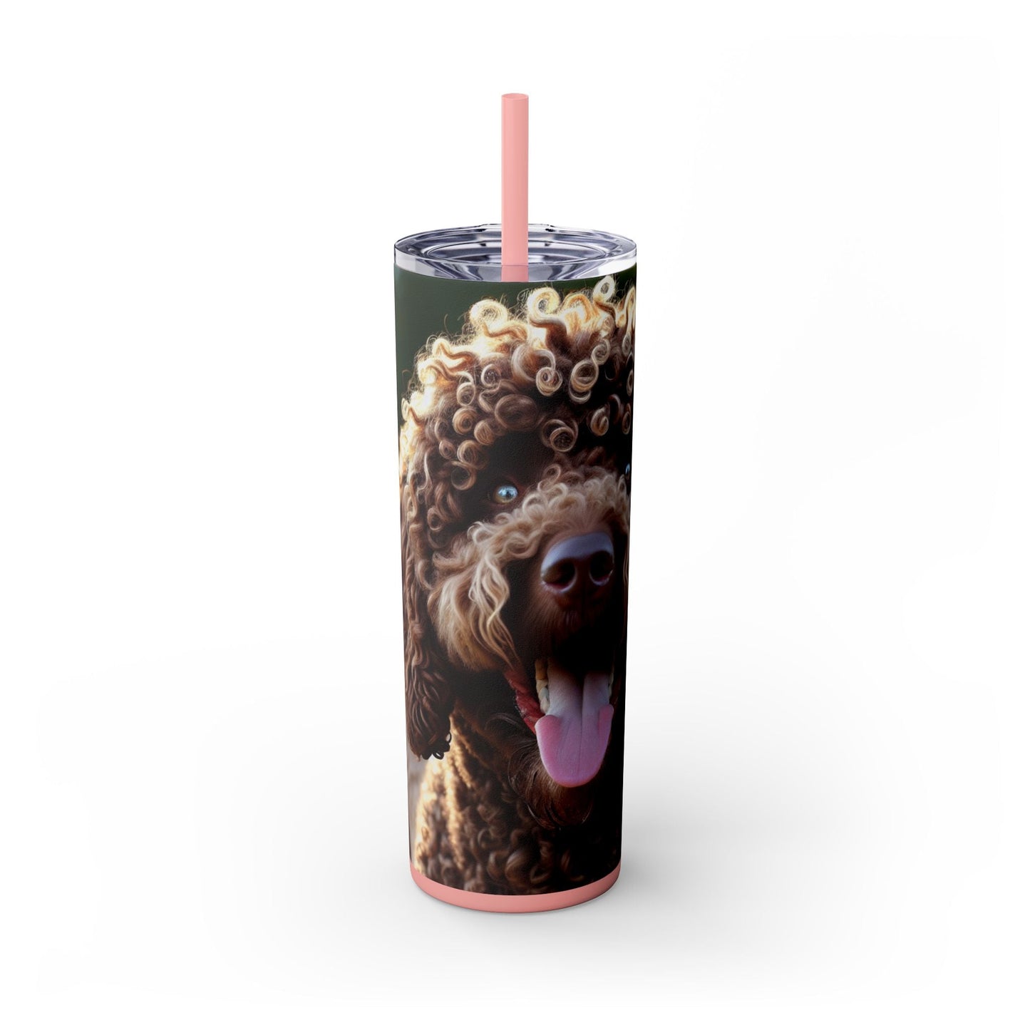 Curly Coated Retriever Tumbler with Straw, 20oz