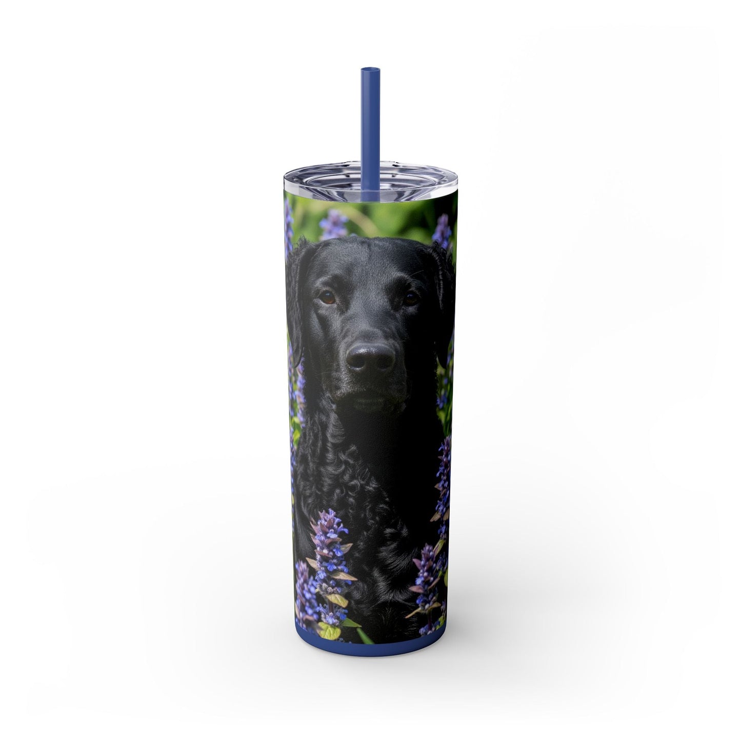 Curly Coated Retriever Tumbler with Straw, 20oz