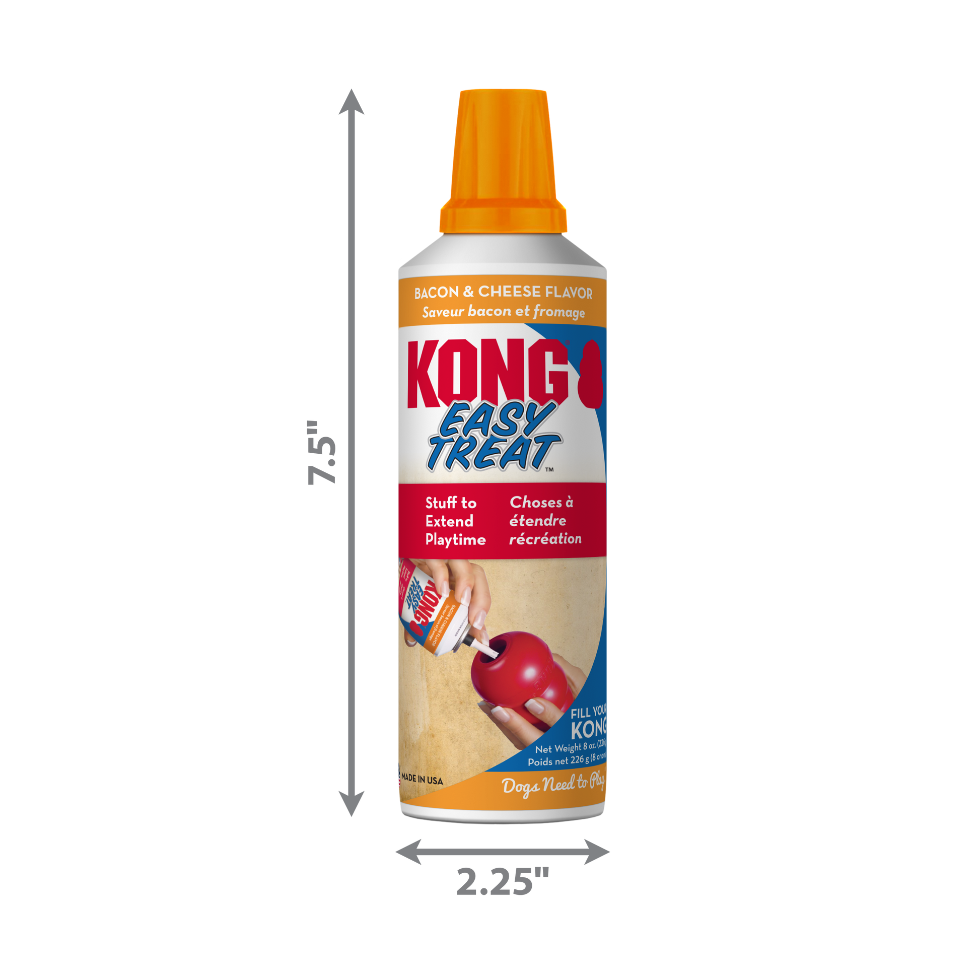 Kong Easy Treat Bacon & Cheese (13oz) - Dog Treats - The Family Pet