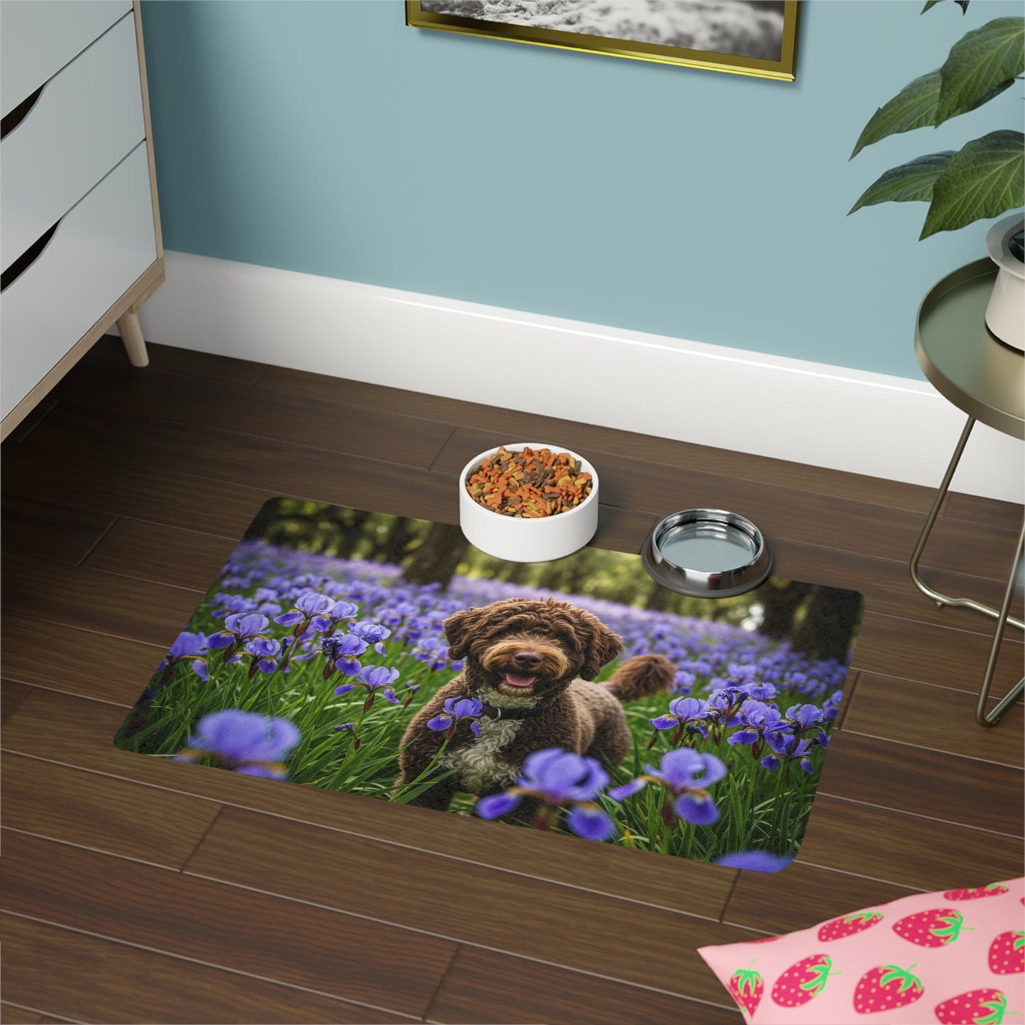 Pet Food Mat (12x18) - Portuguese Water Dog