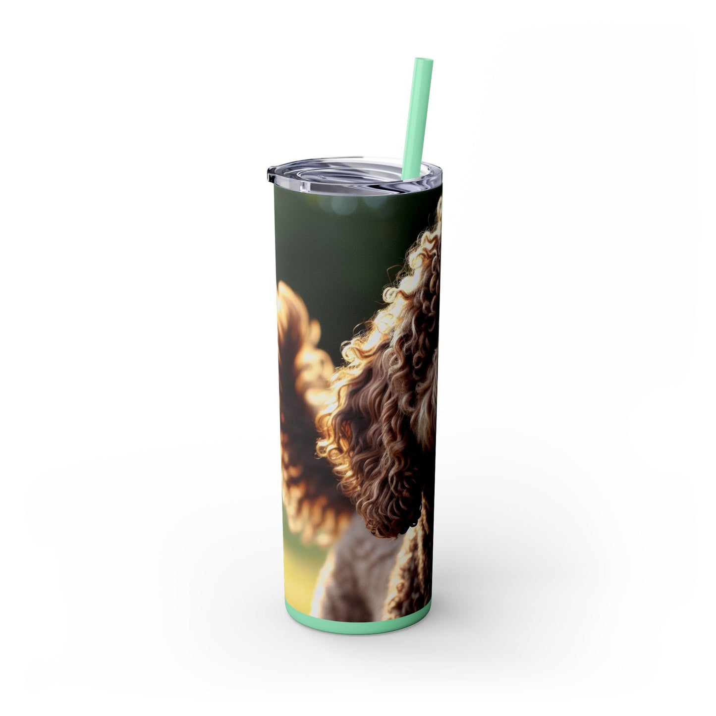 Curly Coated Retriever Tumbler with Straw, 20oz