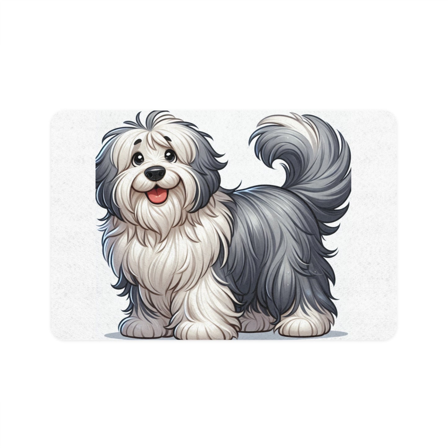 Pet Food Mat (12x18) - Old English Sheepdog