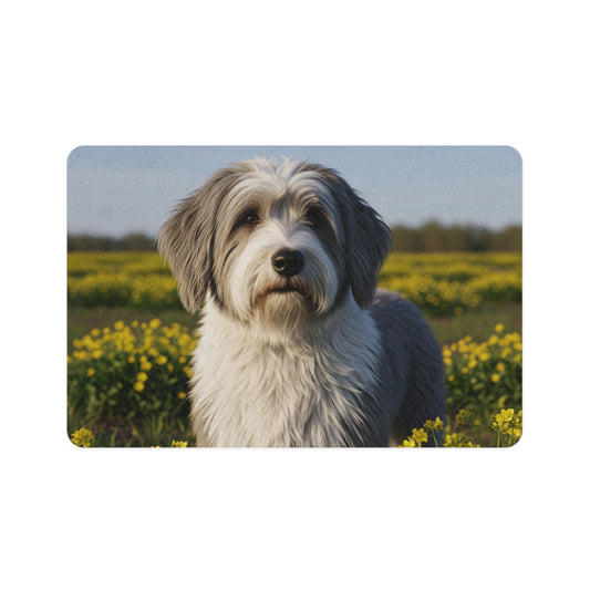 Pet Food Mat (12x18) - Polish Lowland Sheepdog