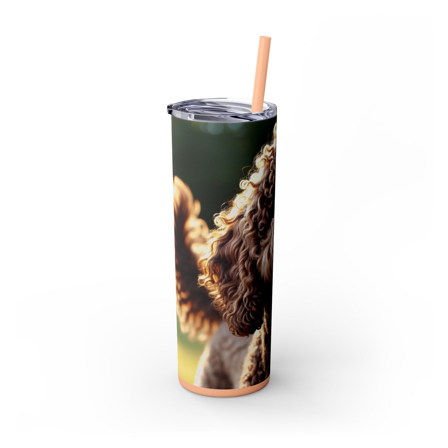 Curly Coated Retriever Tumbler with Straw, 20oz