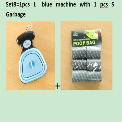 Dog Pet Travel Foldable Pooper Scooper With 1 Roll