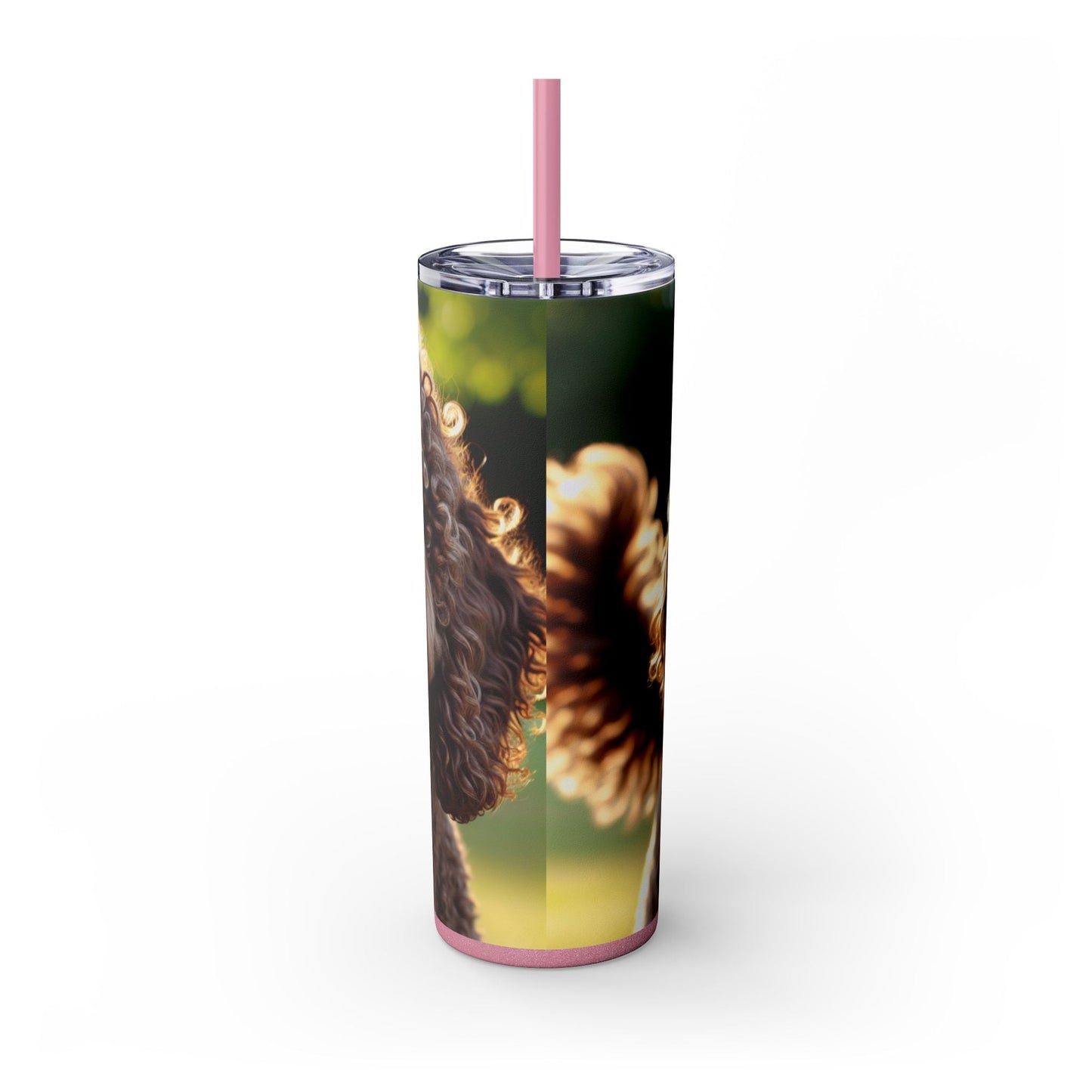 Curly Coated Retriever Tumbler with Straw, 20oz
