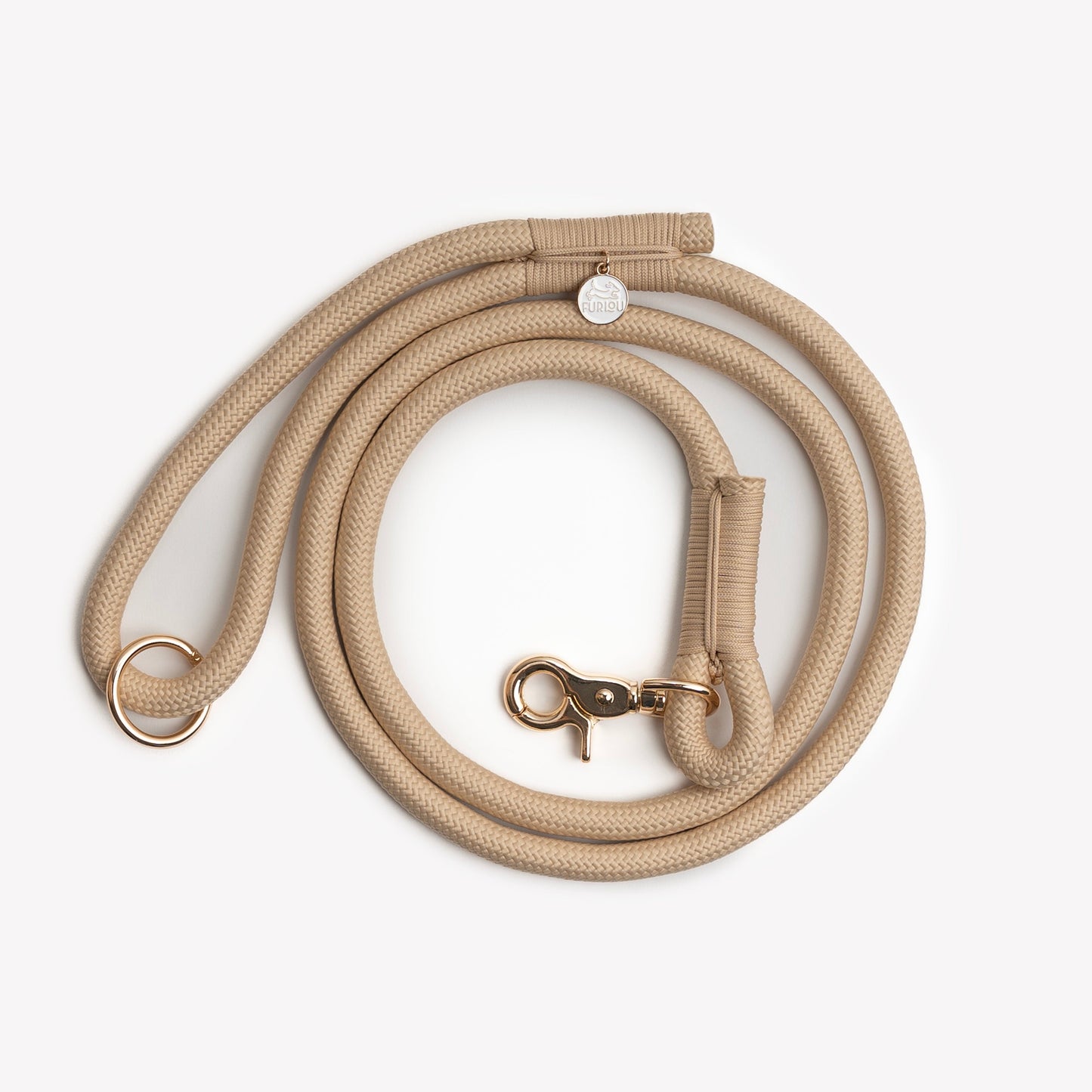 'Tan' - Braided Rope Leash - Purrfect Pet Kingdom