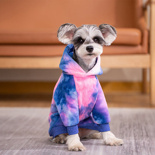 Tie-dye Hoodie For Small Medium And Large Dogs Poodle Bichon