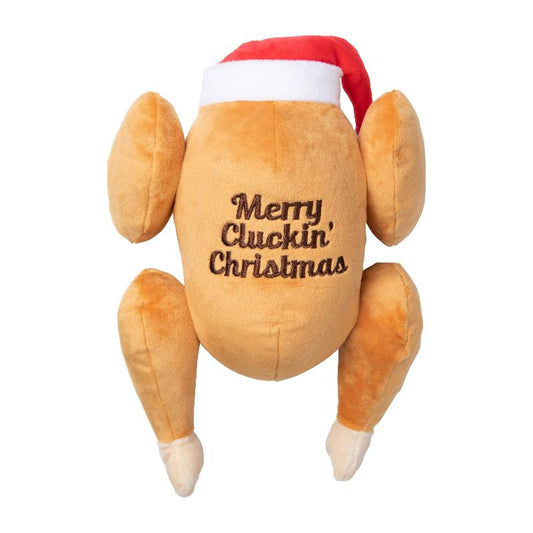Merry Cluckin' Christmas Plush Dog Toy - Lg