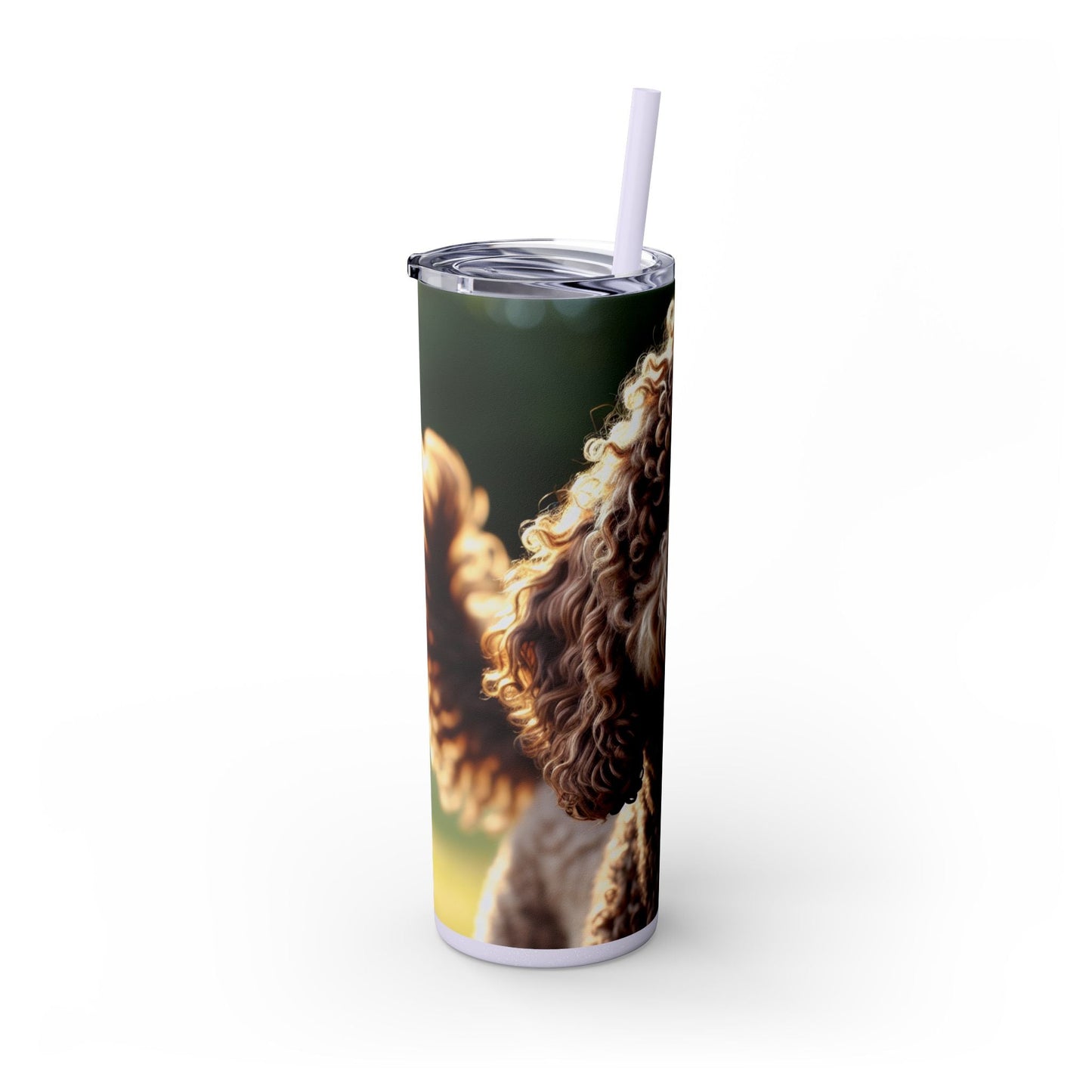 Curly Coated Retriever Tumbler with Straw, 20oz