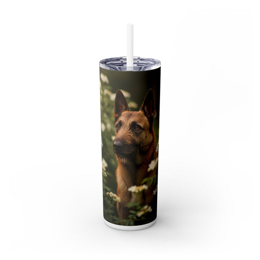 Belgian Shepherd Dog Laekenois Tumbler with Straw, 20oz