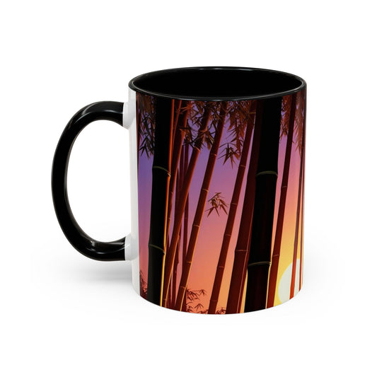 Bamboo Forest Sunrise Accent Coffee Mug - Perfect Gift for Dog Lovers