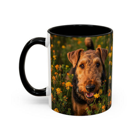 Airedale Terrier Accent Coffee Mug - Perfect Gift for Dog Lovers