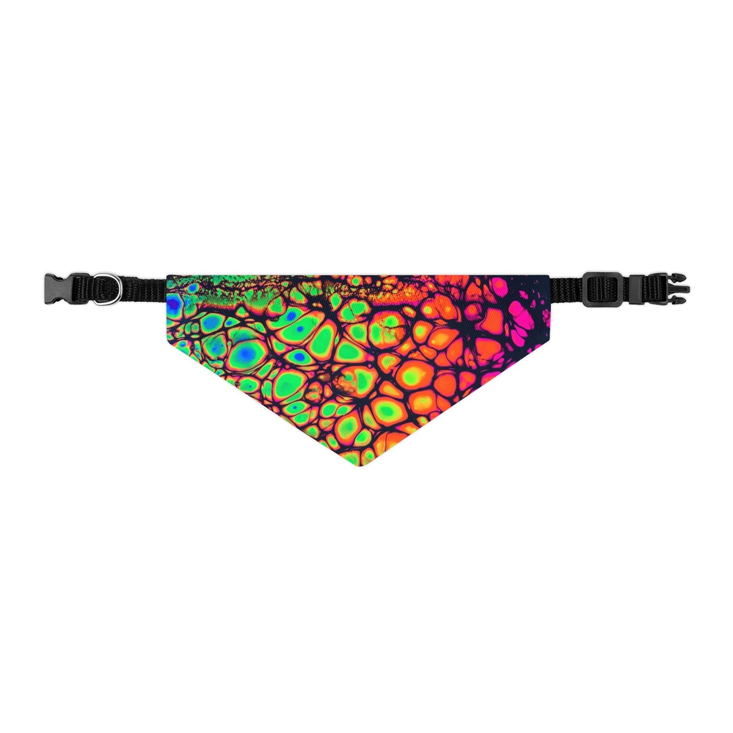 Bespattered Facade Tasty Neons Pet Bandana Collar