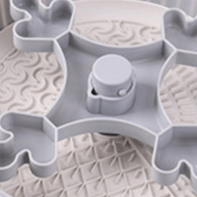 Pet Food Basin Rotating Game Board Anti-choke Silica Gel Pad