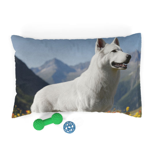 White Swiss Shepherd Dog Pet Bed