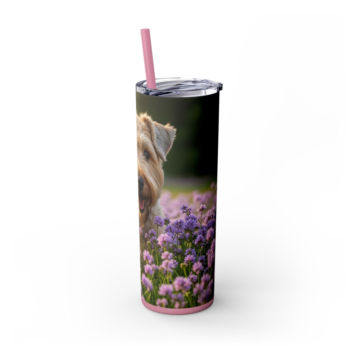 Soft Coated Wheaten Terrier Tumbler with Straw, 20oz
