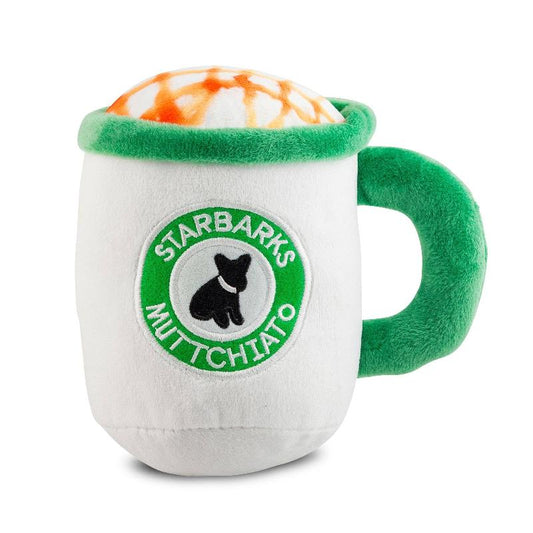 Starbarks Muttchiato Plush Squeak Dog Toy