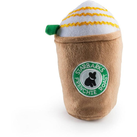 Starbarks Frenchie Roast Plush Squeak Dog Toy