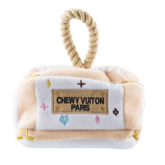 White Chewy V Trunk Interactive Activity House Dog Toy
