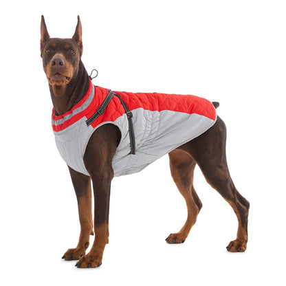 Dog AutumnWinter Fleece-Lined, Warm, And Waterproof Zip-Up