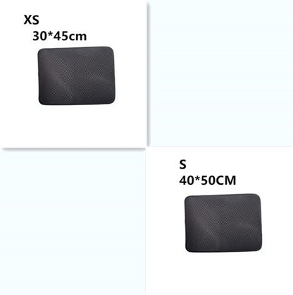 Double Layer Cat Litter Trapping Mat — Waterproof Bed Pad for Litter Box