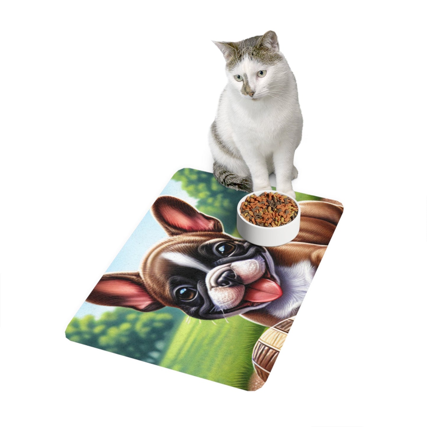 Pet Food Mat (12x18) - French Bulldog