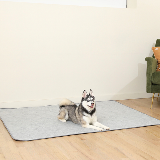 Pupchill Cooling Waterproof Blanket Arctic Grey Washable - detail view