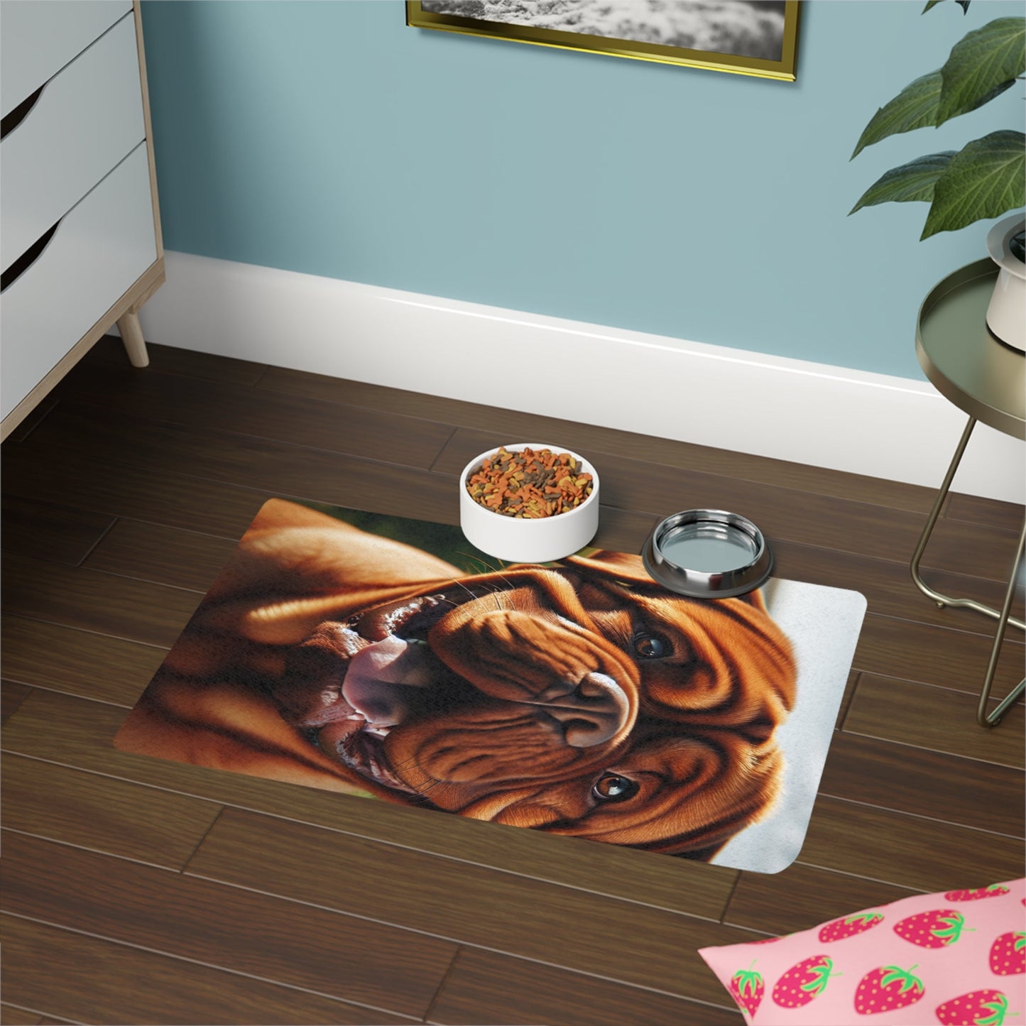 Vertical Pet Food Mat (12x18) - Dogue de Bordeaux